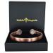 Holistic Magnets strong magnetic bracelet for arthritis men's ladies copper bracelet original gift ideas wrist healing magnetic hardness hpc (L: wrist 19.5-2cm)