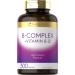 Carlyle B Complex Vitamin with B12 | 300 Tablets | High Potency Formula | Vegetarian and Non-GMO Supplement