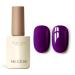 MEGIOR Dark Purple Gel Nail Polish 15ml Gel Polish High Gloss Soak Off UV LED Nail Gel Polish for Nail Art Manicure Salon DIY Home Gift for Girls