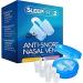 SnorePin Advanced Anti Snore Nose Vents - The Natural and Effective Snoring Solution To Ease Nighttime Breathing - Pack of 4 Plus Free Protective Case