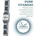 Willis Judd Men's Christian Cross Titanium Magnetic Bracelet with Blue Carbon Fiber - Stylish & Durable International Shipping - Buy Online on GoSupps.com