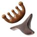 2 PCs wooden comb multi-purpose head skin-GUA-Sha-comb wide tooth hair comb massage comb green sandal wood massage comb for men and women head care relaxation