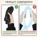 Women's Heatless Curling Rod Rollers - No Heat Silk Curls Headband with Soft Foam Curling Ribbon and Flexi Rods for Natural Long Medium Hair - DIY Hair Styling Tools (Black) - Buy Online on GoSupps.com