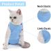 Cat Recovery Suit Cat Surgery Recovery Suit Cat Outfits for Cats Only Cone Collar Alternatives Suit for Cats Weaning Wounds Skin Diseases Cats Anti Licking Pajama Suit(Blue L Size) - Buy Online on GoSupps.com