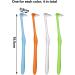 4-Pack Medium Hand Toothbrushes - Compact Interdental Brushes for Detailed Cleaning - International Shipping Available - Buy Online on GoSupps.com