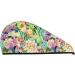 Watercolor Blooming Cactus Microfiber Hair Towel - Soft Super Absorbent & Quick Dry Hair Wrap for Long Curly & Thick Hair - Buy Online on GoSupps.com