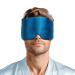 Zenssia Satin Silk Sleep Mask Silky Eye Mask for Sleeping Blackout Sleep Mask for Women and Men Padded Sleeping Mask & Blindfold with Adjustable Strap Peacock Blue