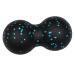 Besportble Olspricise rolling point Muscle roller trigger point massage device deep fabric roller lacrosse balls peanut mobility tool roller wheels peanut roller roller roller massage globe yoga 16.5x8.5x2cm blue
