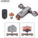 Andoer Track Dolly L4 PRO: Motorized 3-Wheel Camera Dolly with Wireless Remote Control - Gray - Buy Online on GoSupps.com