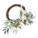 Zerodeko Vines Decor Silicone Ear Covers Flower Wreaths for Front Door Artificial Plants Wreath for Front Door Chritmas Decor Gold Fruit Bowl Garland Window Wooden Wall Hanging