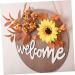 Zerodeko 3pcs Sunflower Welcome Sign Out Door Decor Door Sign Pendant Sign for Front Door Harvest Festival Porch Decor Front Door Welcome Sign Fall Garland Plastic Welcome Card Indoor - Buy Online on GoSupps.com