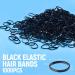 1000 Black Elastic Hair Bands - MORGLES Rubber Bands for Braiding and Hairstyles - Buy Online on GoSupps.com