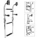 YaeMarine Stainless Steel 3 Step Folding Boat Ladder - Transom Foldable Stern Ladder with Mounting Screws (7101S) - Buy Online on GoSupps.com