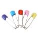 Fat-catz-copy-catz 5x Colourful Stainless Steel First Aid Kilt Safety Nappy Pins 5cm Length