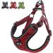 Suredoo Adjustable Dog Harness - No Pull Reflective & Breathable for Large Medium & Small Dogs - Soft Safety Harness in Red - Buy Online on GoSupps.com