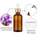 Panendiano 12PCs 50ml Amber Glass Pipette Bottles - Ideal for Essential Oils Perfume & Fragrance | International Shipping Available - Buy Online on GoSupps.com