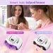 248W UV LED Nail Lamp - Upgrade 60 Led Beads, LCD Display, Auto Sensor, 4 Timer Settings - Professional Gel Curing Lamp for Home Salon - White - Buy Online on GoSupps.com