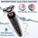 Roziapro Electric Razor for Men Wet and Dry Cordless Rechargeable Electric Shaver with 3D Floating Head IPX6 Waterproof Portable Razor for Men Gray - Buy Online on GoSupps.com