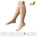 30-40 mmHg Extra Firm Compression Socks - Open Toe Nude 2X-Large - Wide Zipper Design for Easy Wear - Buy Online on GoSupps.com