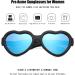 Pro Acme Baby Polarized Heart Sunglasses - Black Frame | Blue Mirrored Lens - Buy Online on GoSupps.com