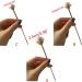 amangul Faux Pearl Hair Stick Fork Pin Retro Metal Chopstick Hairpin Bun Holder - Buy Online on GoSupps.com