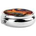 Red Clouds and Trains Portable Metal Pill Box | Mini 3-Compartment Travel Case for Small Pills - Buy Online on GoSupps.com