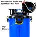 BrokSilent Dogs Travel Water Bottle - Leak Proof Puppy Dispenser with Bowls - Blue - Buy Online on GoSupps.com