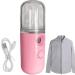 Face Steamer for Home Facial | Traveling Small Cordless Face Humidifier Rechargeable Face Steamer for Home Bedroom Bathroom Traveling Dorm Pink - Buy Online on GoSupps.com