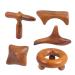 FRCOLOR 15 STK massage device sandalwood handing tools scratching massage tools Point foot massage device Neck massage device Guasha-Schabebrett Face-neck massage device Health care