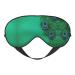 Green Peacock Feather Print Ultra-Soft Light-Blocking Eye Mask for Optimal Comfort and Restful Sleep