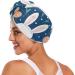 Rabbits Flowers Hair Towel 2 Pack | Super Absorbent Quick Dry Hair Turbans for Women & Girls - Buy Online on GoSupps.com