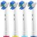 4 Pack Professional White Replacement Toothbrush Heads for Oral-B Braun Electric Toothbrush - 3D Whitening, Pro Style - Fits Oralb Kids Care 1000 - 4 Count - Buy Online on GoSupps.com