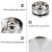 2-Piece Steel Lid Soup Safety Razor & Cream Bowl Set for Men - Bubble Foam Barber Supplies - Silver | eCommerce Shop - Buy Online on GoSupps.com