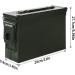 Vicbre 30/50 CAL Metal Ammunition Box - Lockable Waterproof Storage Case for Military Pistol & Rifle Ammo - Heavy-Duty Steel Container (Army Green) - Buy Online on GoSupps.com