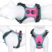 Phoepet Reflective Adjustable Dog Harness - Hot Pink XS with Training Handle 2 Metal Hooks & 3 Snap Buckles - Buy Online on GoSupps.com