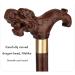 Adult Crutches Elderly Crutches Wenge Wood Material Dragon Shape Beautiful and Generous Both Men and Women Can Use Interesting Bathing in Sunlight - Buy Online on GoSupps.com
