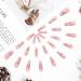 Buy Brishow Long Pink Press-On Artificial Nails - 24 Ballerina Acrylic False Nails for Women & Girls - International Shipping Available - Buy Online on GoSupps.com
