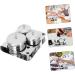 FOMIYES 5 Sets Nail Art Storage Jar Container with Lid Metal Bracket Manicure Cup Dappen Dish Cup Mini Nail Polish Kit U as Acrilicas Metal Holder Metal Stand Liquid Stainless Steel Tool - Buy Online on GoSupps.com