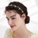 Lily Flower Pearl Wedding Headband - Bridal Headpiece with Rhinestone and Crystal Accents - Buy Online on GoSupps.com
