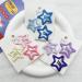 3pieces Cool Hair Clip Star Shape Snap Hairpin Candy Color Hair Clip for Spring Summer Hairpins for Teenagers Children Blue - Buy Online on GoSupps.com