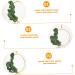 Alipis Wrought Iron Gate Hanging Wreath Decor Eucalyptus Hoop Wreath Valentine's Day Garland Household Green 20x20cm - Buy Online on GoSupps.com