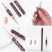 Beavorty Leopard Print Double-ended Nail Art Pen Nail Polish The Brush Draw a Line Metal - Buy Online on GoSupps.com