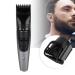 Electric Hair Clippers Self-Service Electric USB Portable Hair Clipper Men's Grooming Kit for Beard Head Body and Face - No Blade Oil Needed Black