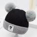 Clysburtuony Handmade Knitted Crochet Newborn Hat - Big Bow Headwrap for Babies (0-3 Months) - Black - Buy Online on GoSupps.com