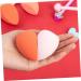 minkissy 3 Boxes Heart-shaped Makeup Sponge Cleaning Brush Cream Paint Tool Makeup Applicator Sponge Blending Sponge Blending Puff Girls Peach Heart Powder Hydrophilic Polyurethane Travel - Buy Online on GoSupps.com