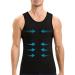 Lgtfy Mens Gynecomastia Compression Shirts, Slimming Body Shaper Tank Top, Tummy Control Undershirts - Change in Seconds X-Large Black