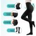 Compression Pantyhose Stockings for Men & Women - 20-30 mmHg Support Opaque Tights for Edema & Varicose Veins - Black Medium - Buy Online on GoSupps.com