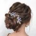 Vakkery Wedding Hairpins - Pearl & Crystal Bridal Headpiece | Elegant Hair Accessories for Women & Girls (Blue) - Buy Online on GoSupps.com