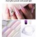Turlyxie 2 White Chrome Powder - Pearl Shimmer Chrome Glazed Donut Nail Set - Buy Online on GoSupps.com