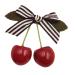 2 Pcs Female Cherry Bow Hair Clip Hairpins For Girls Vintage Party Holiday Hair Accessories